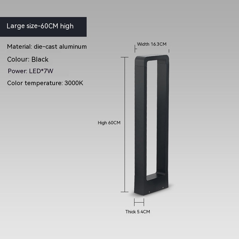 Cast Aluminum Outdoor Light Aluminum Lamp Park Scenic Spot Lighting Modern Minimalist Courtyard