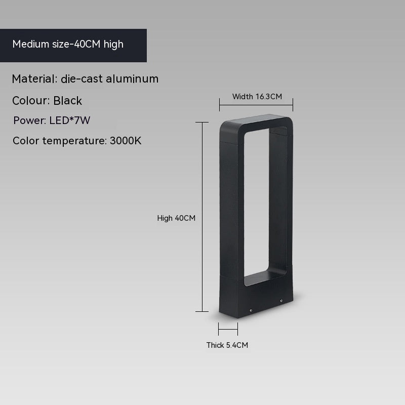 Cast Aluminum Outdoor Light Aluminum Lamp Park Scenic Spot Lighting Modern Minimalist Courtyard