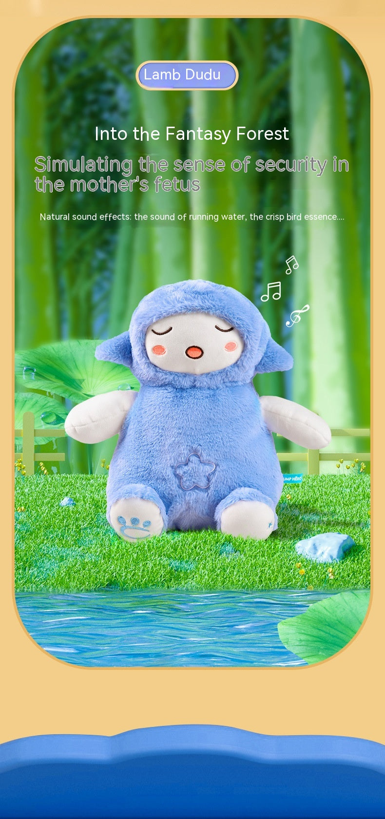 Cloak Man Lamb Toot bébé peluche poupée nouveau-né son et lumière jouets apaisants