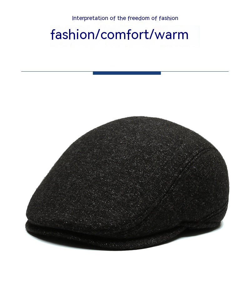Cyclisme extérieur Beret brim court et chaud Moyen-âge et les hommes âgés Ear Protection Advance H