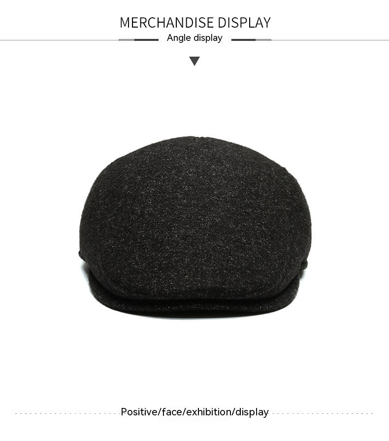Cyclisme extérieur Beret brim court et chaud Moyen-âge et les hommes âgés Ear Protection Advance H