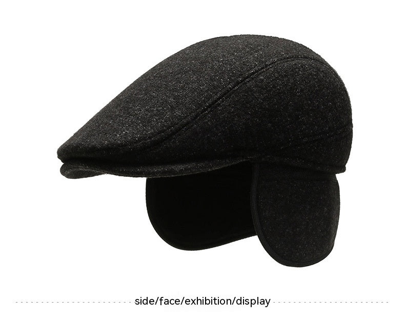 Cyclisme extérieur Beret brim court et chaud Moyen-âge et les hommes âgés Ear Protection Advance H