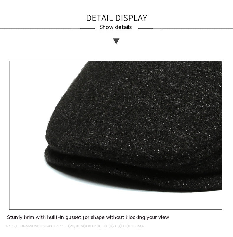 Cyclisme extérieur Beret brim court et chaud Moyen-âge et les hommes âgés Ear Protection Advance H