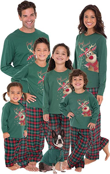 Christmas print long sleeve pyjama top