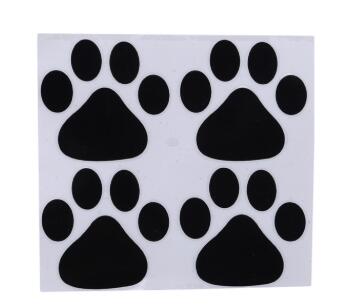 Empreintes, panda, panda, empreintes, autocollants pare-chocs