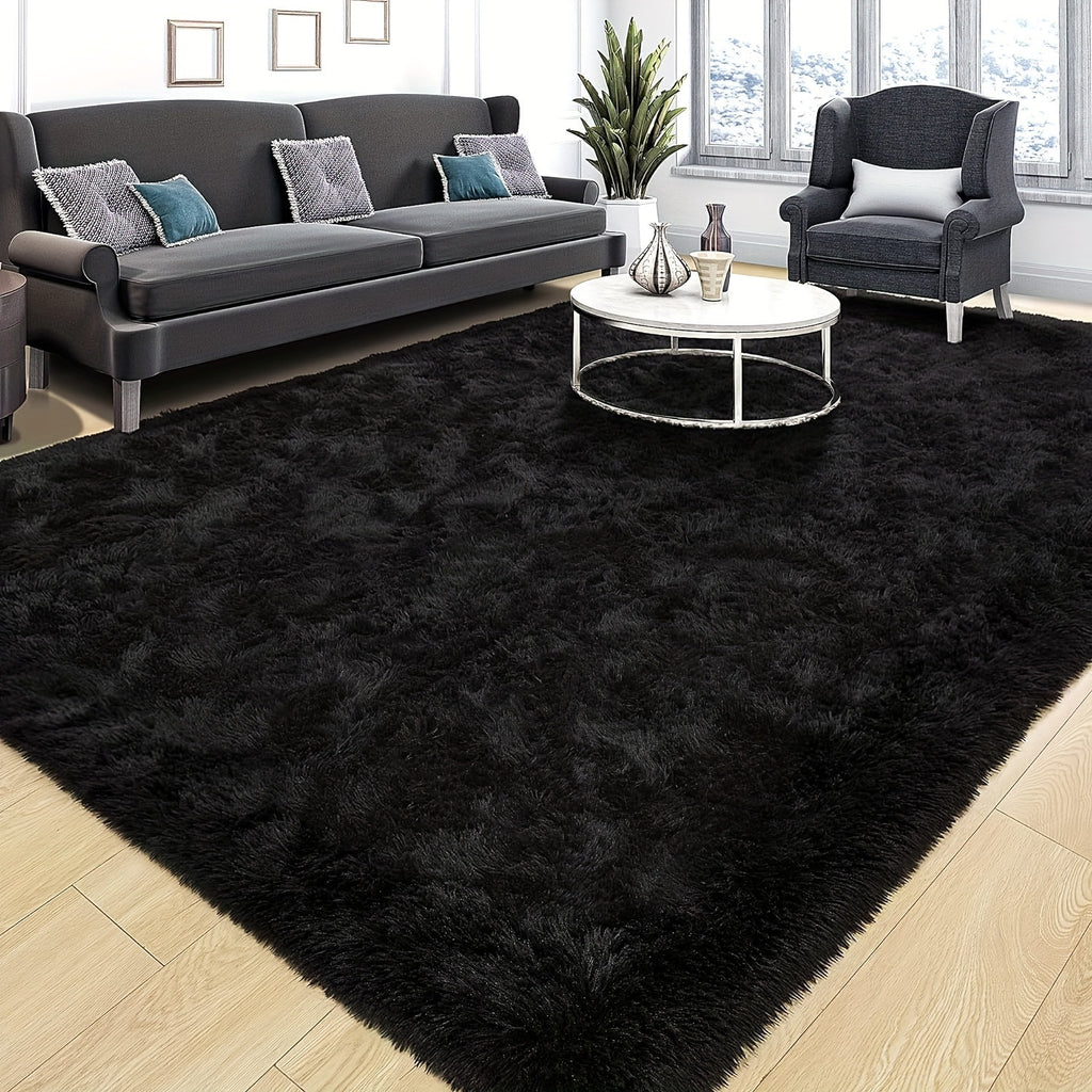 Tapis de table de table en peluche en tissu minimaliste français épais pour chambre et livin