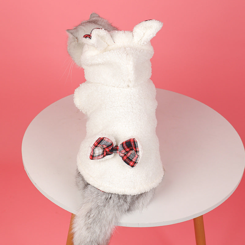 Vêtements pour animaux de compagnie doublés de polaires d'hiver