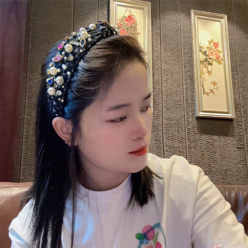 Denim Peraded Strass Baroque Robbery Special-interest Design Hairpin
