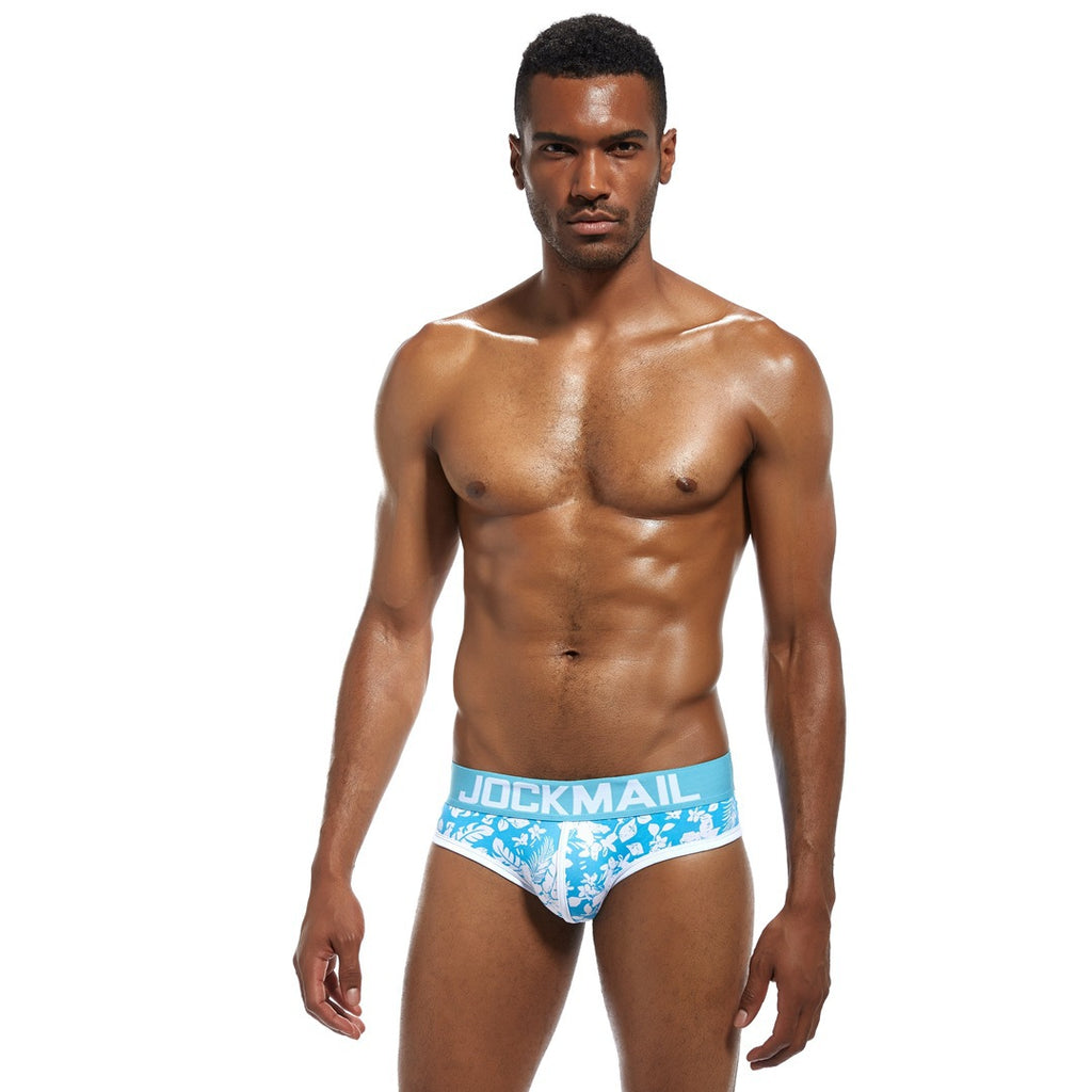 Sous-vêtements sexy et confortables en coton imprimé pour hommes