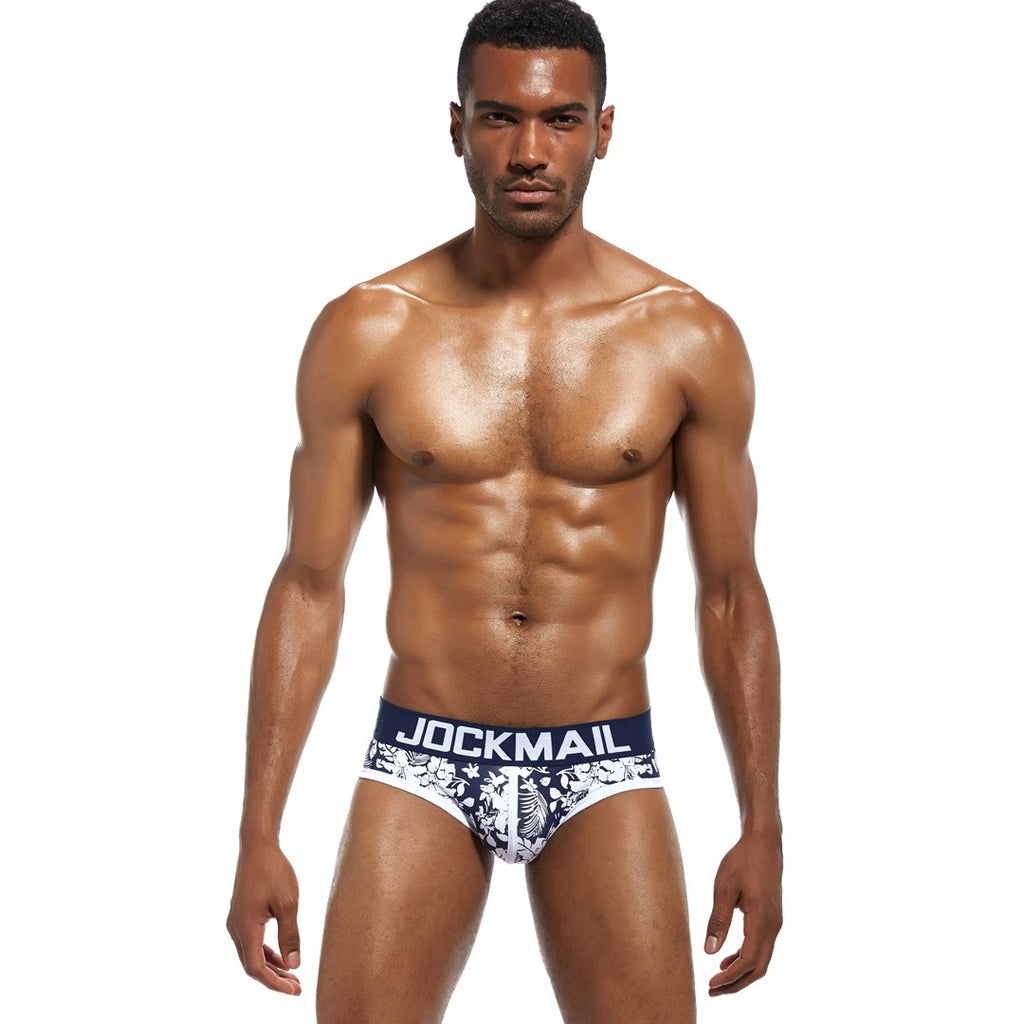 Sous-vêtements sexy et confortables en coton imprimé pour hommes