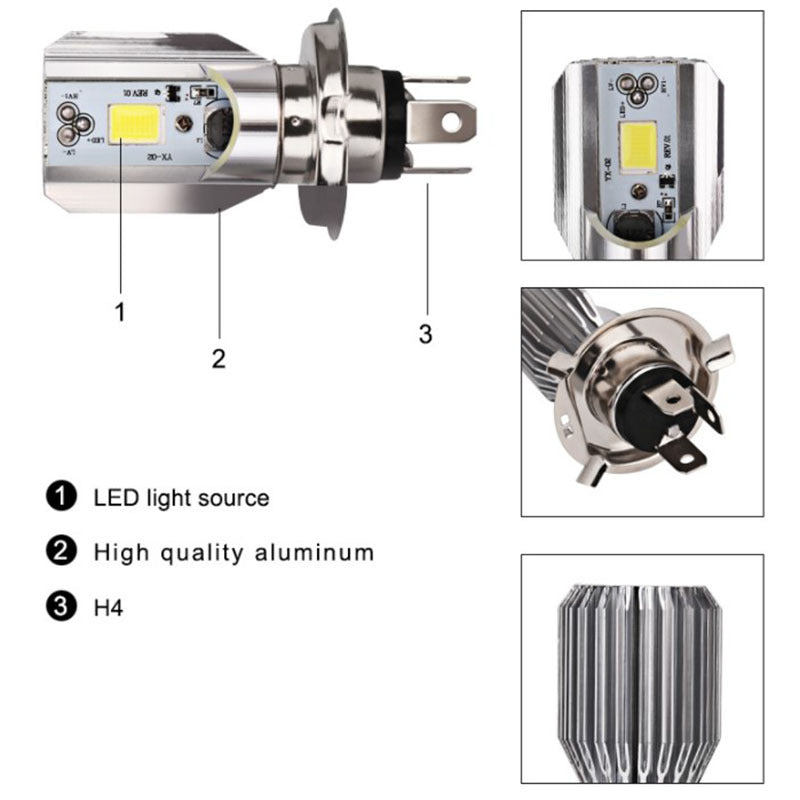 Led moto M4 double griffe H6 électrique véhicule lumières intégrées