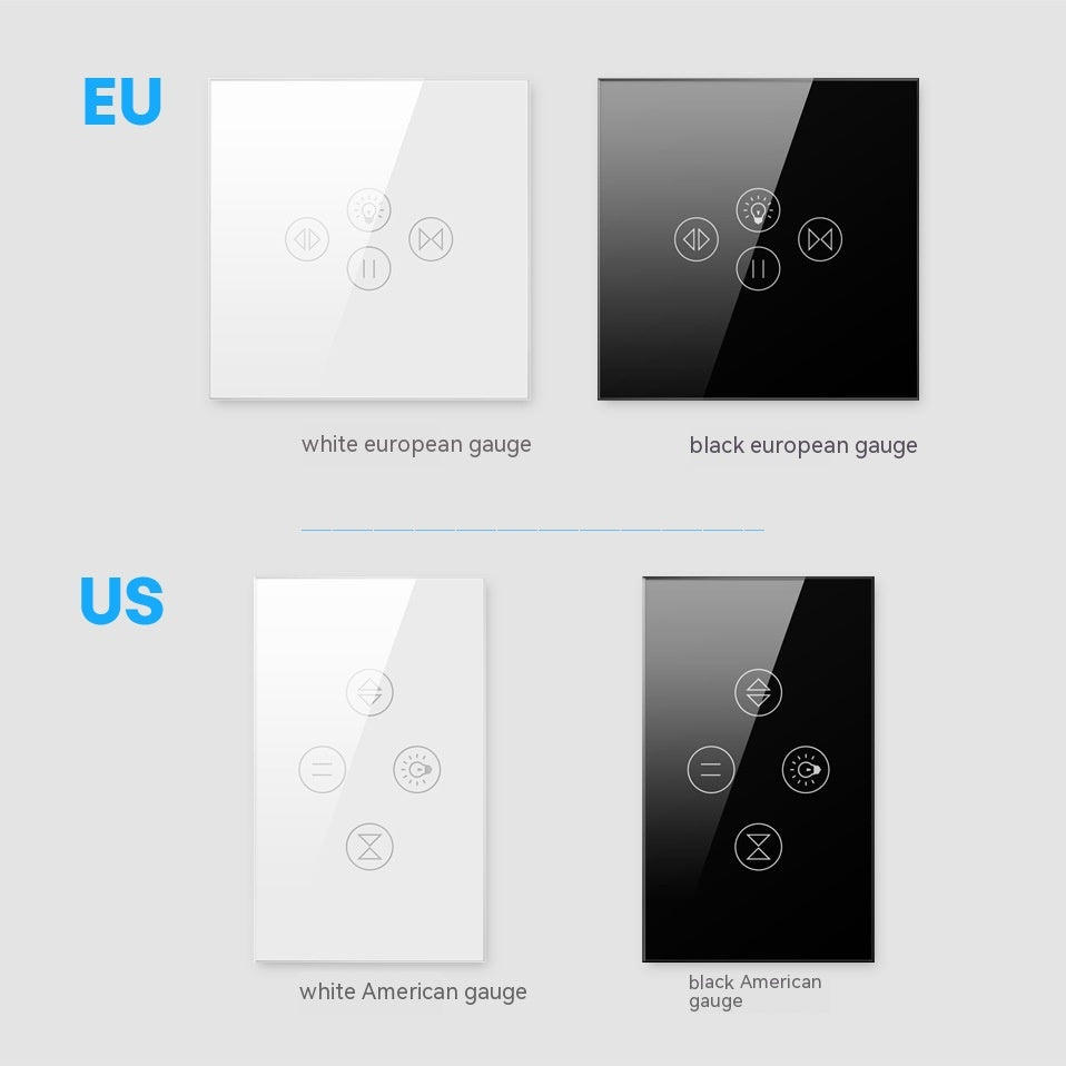 Smart Rideau lumière mur Touch en plastique bouton de contrôle de la voix