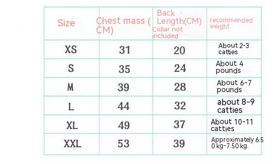 Laser Glossy Vest Automne et vêtements d'hiver manteau de chien