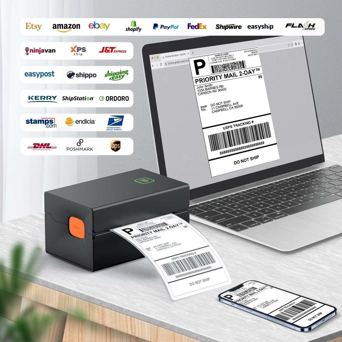 Express thermal label printer (single-machine)