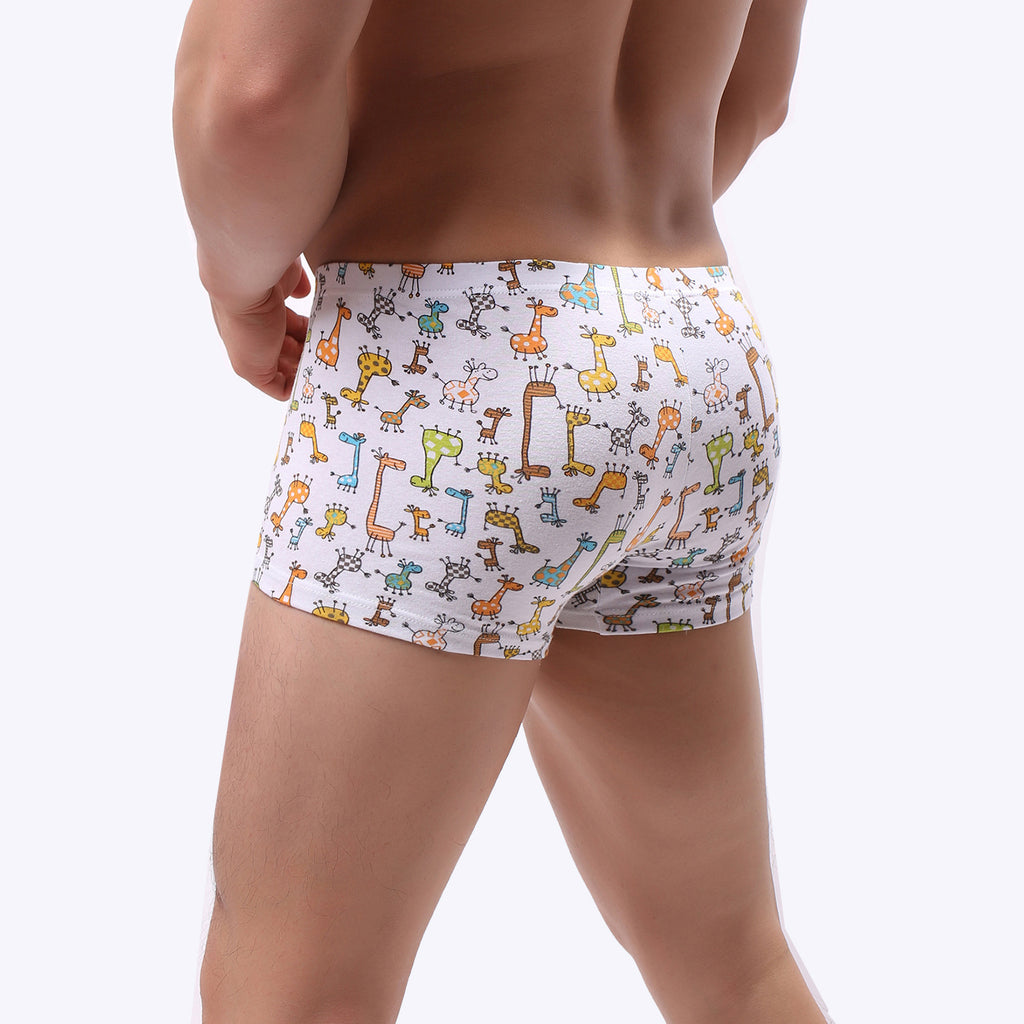 Sous-vêtements pour hommes en forme de U de coton caricature
