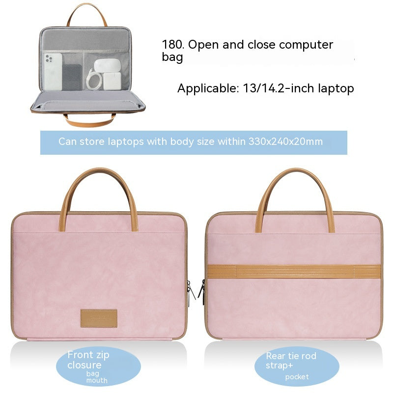 Sac d'ordinateur portable simple à la maison de couleur solide
