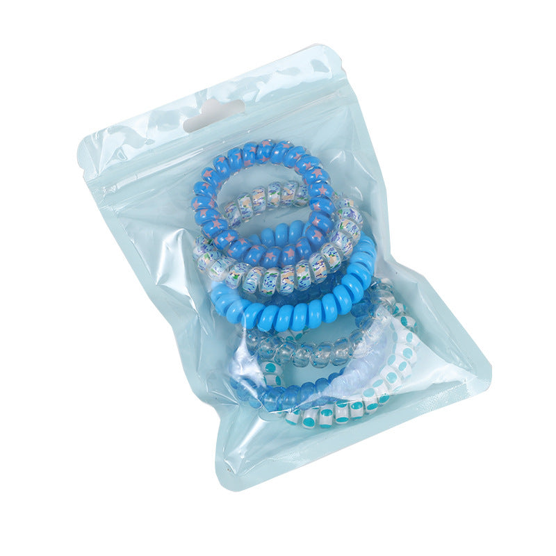 Gradient Couleur Téléphone Ligne Coiffure Rope Filles Tête Rope Rubber Bande de coiffure