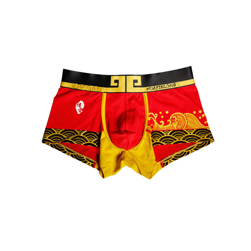 Boxer Pure Color Cotton Plus Taille Boxer Slip Hommes