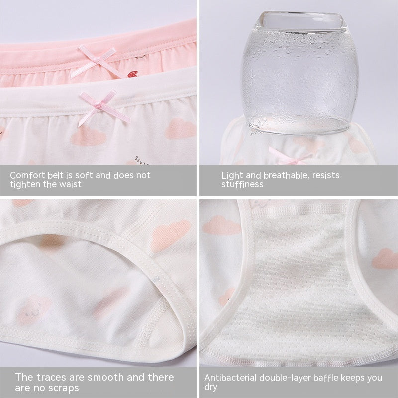 Sous-vêtements pour enfants Boxer en coton Triangle pour femmes