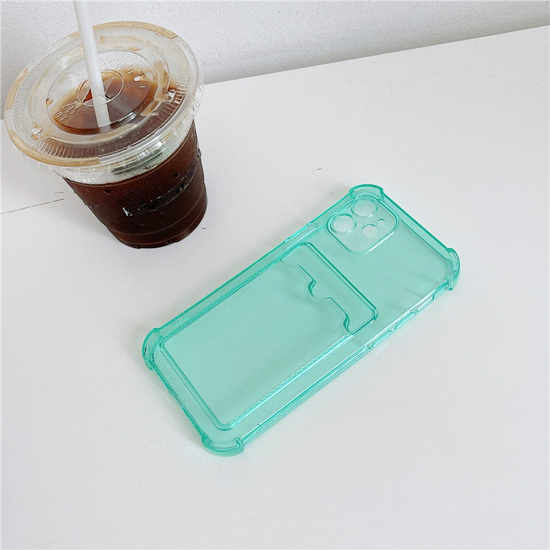 Coque de téléphone simple et transparente en silicone souple résistant à la chute