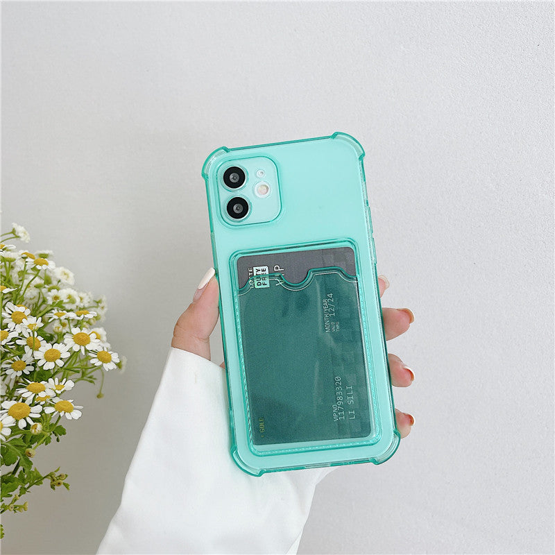 Coque de téléphone simple et transparente en silicone souple résistant à la chute
