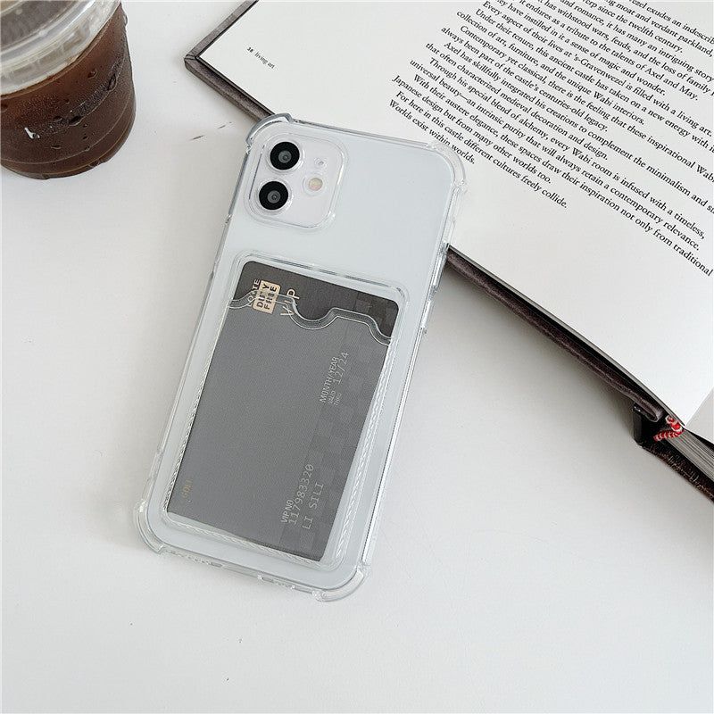 Coque de téléphone simple et transparente en silicone souple résistant à la chute