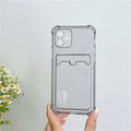 Coque de téléphone simple et transparente en silicone souple résistant à la chute