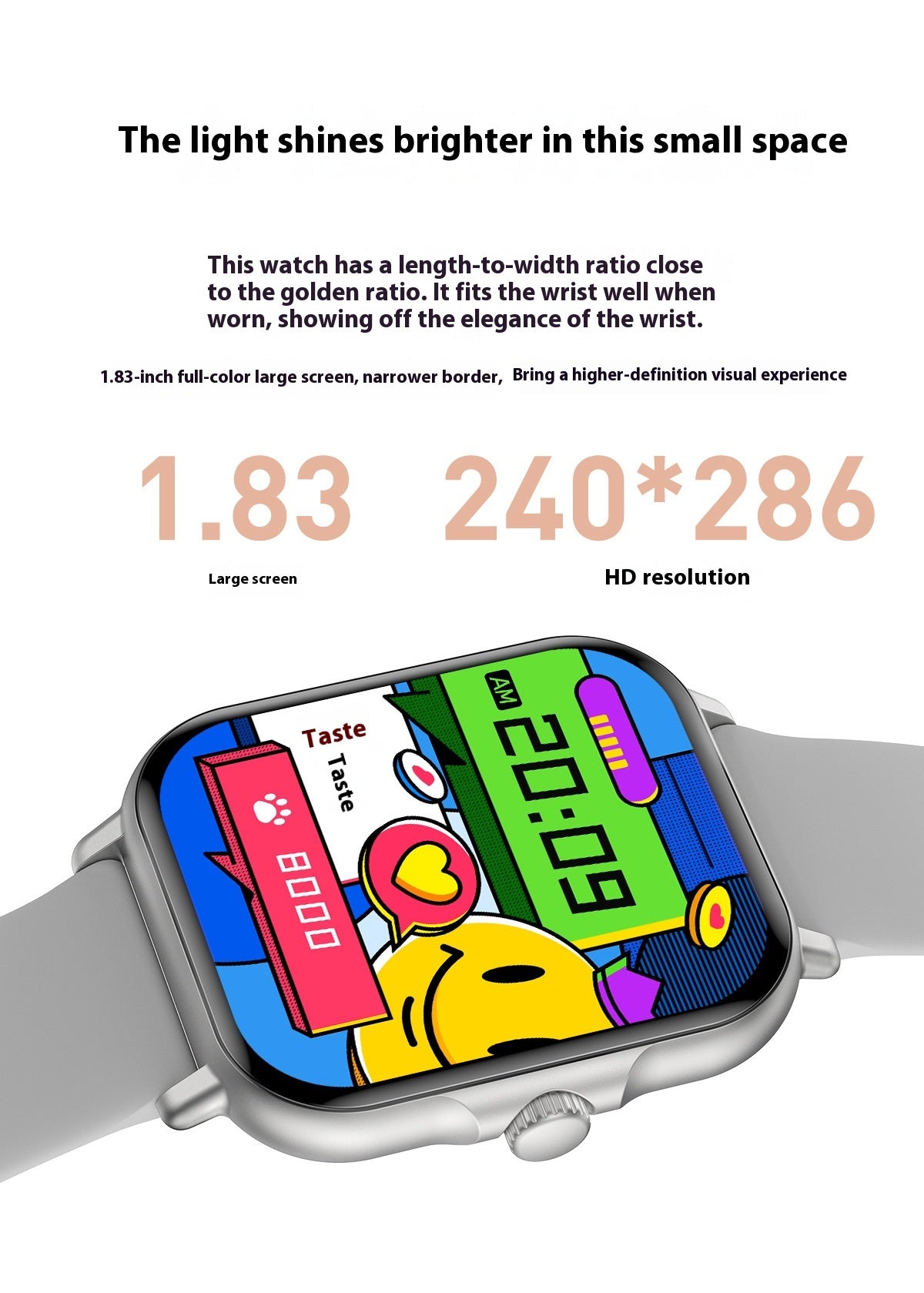 Rappel de message de montre intelligente compatible Bluetooth