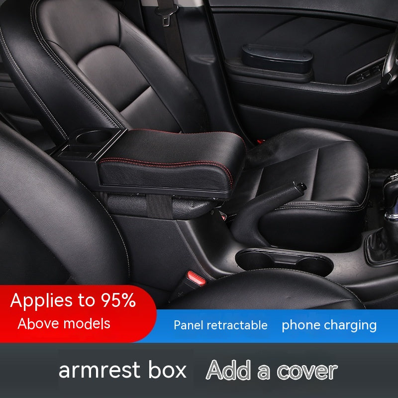 Automobile Armrest Box Cover Hauteur croissante et couverture en plastique universelle