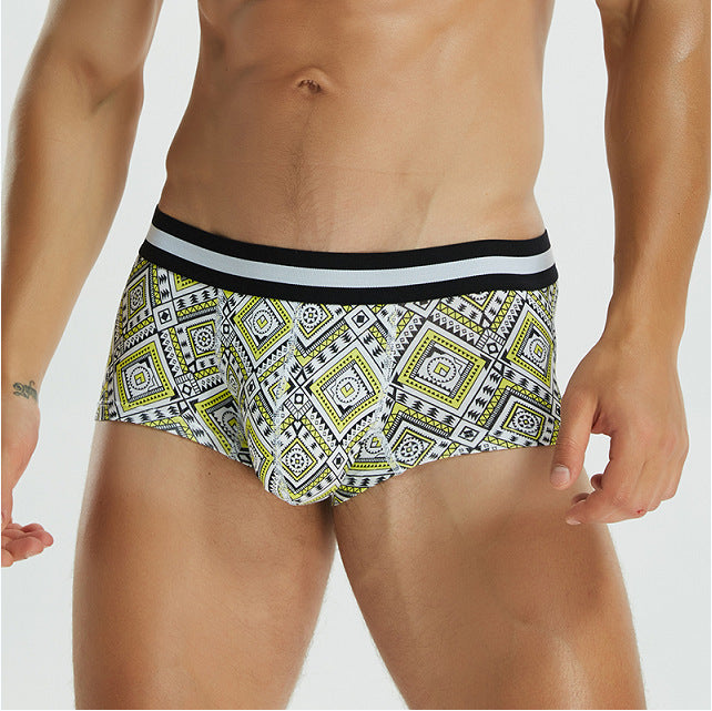 Boxer homme couleur coton U convex faible taille Boxer slip