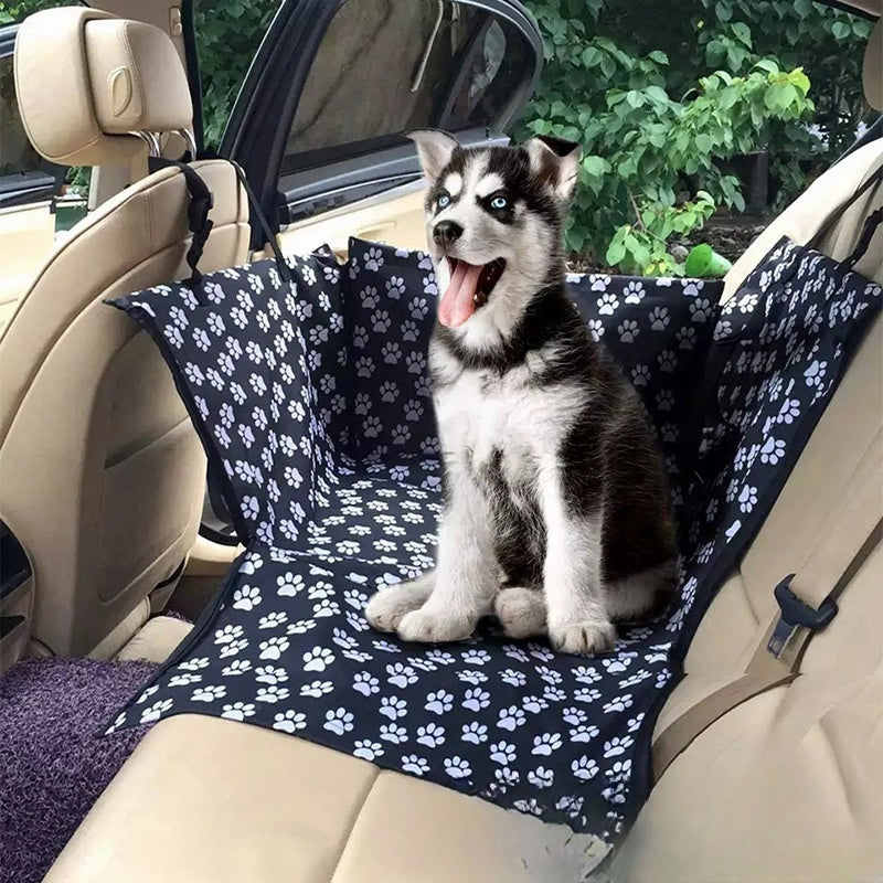Imprimé arrière Double couche imperméable Pet Car Mat Pet Cat Dog Protection Pet Panier de suspension