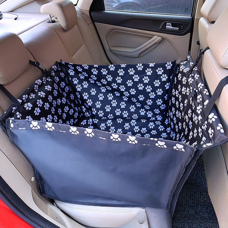 Imprimé arrière Double couche imperméable Pet Car Mat Pet Cat Dog Protection Pet Panier de suspension