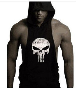 HOODED SKULL BODYBUILDING TOP