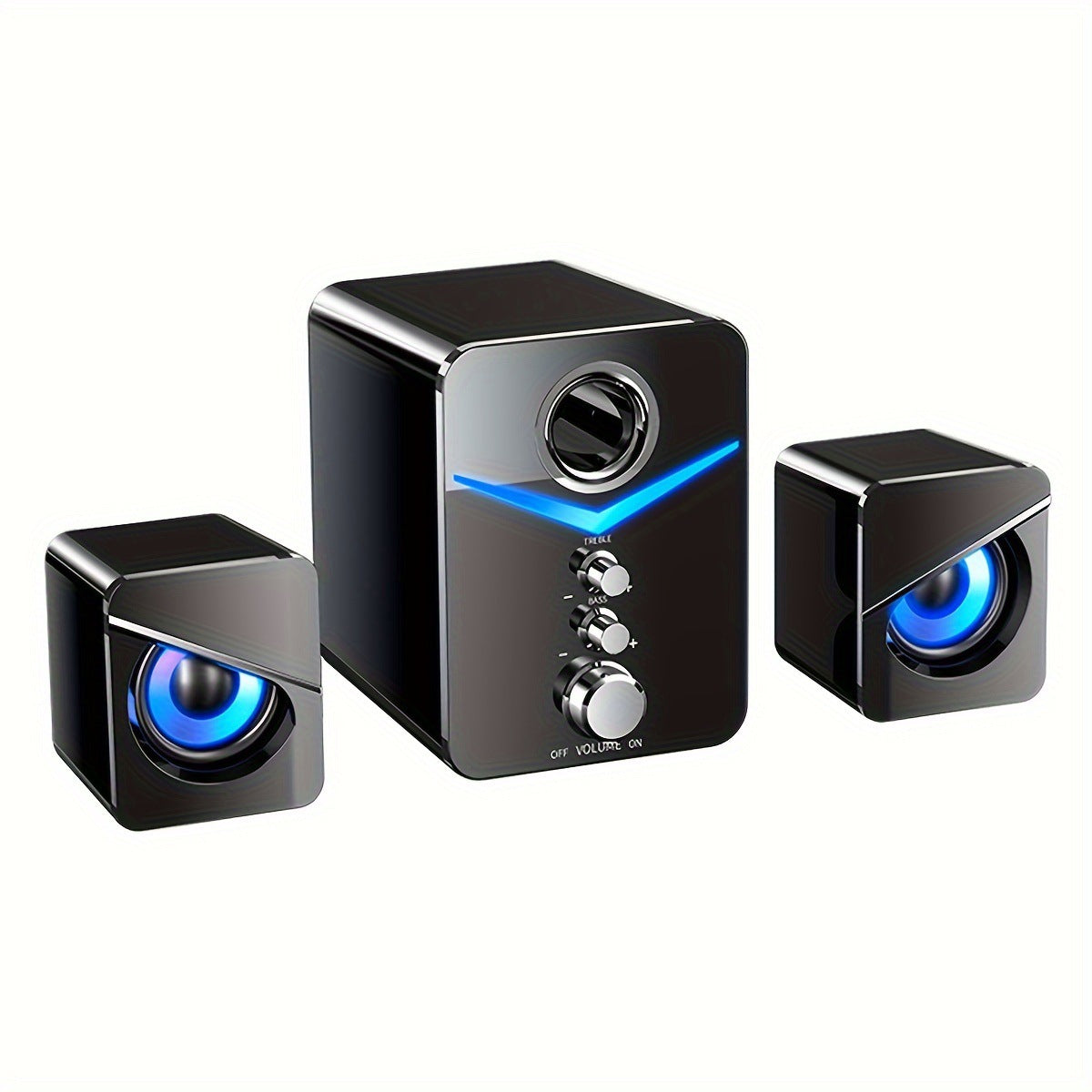 Haut-parleurs d'ordinateur alimentés par USB avec subwoofer
