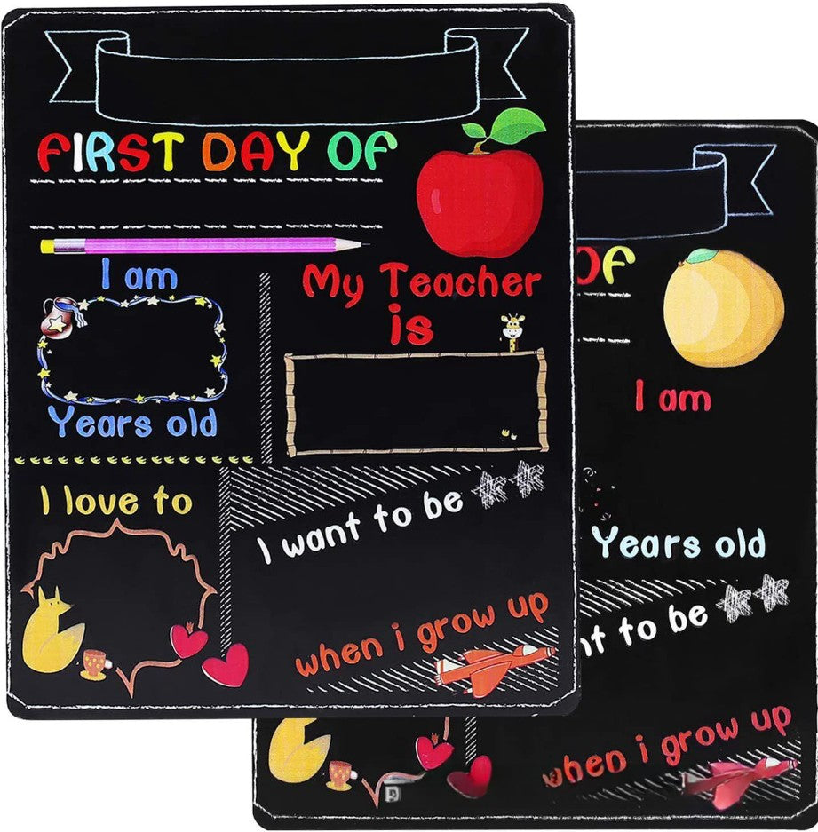 Blackboard Premier jour d'école artisanat en bois