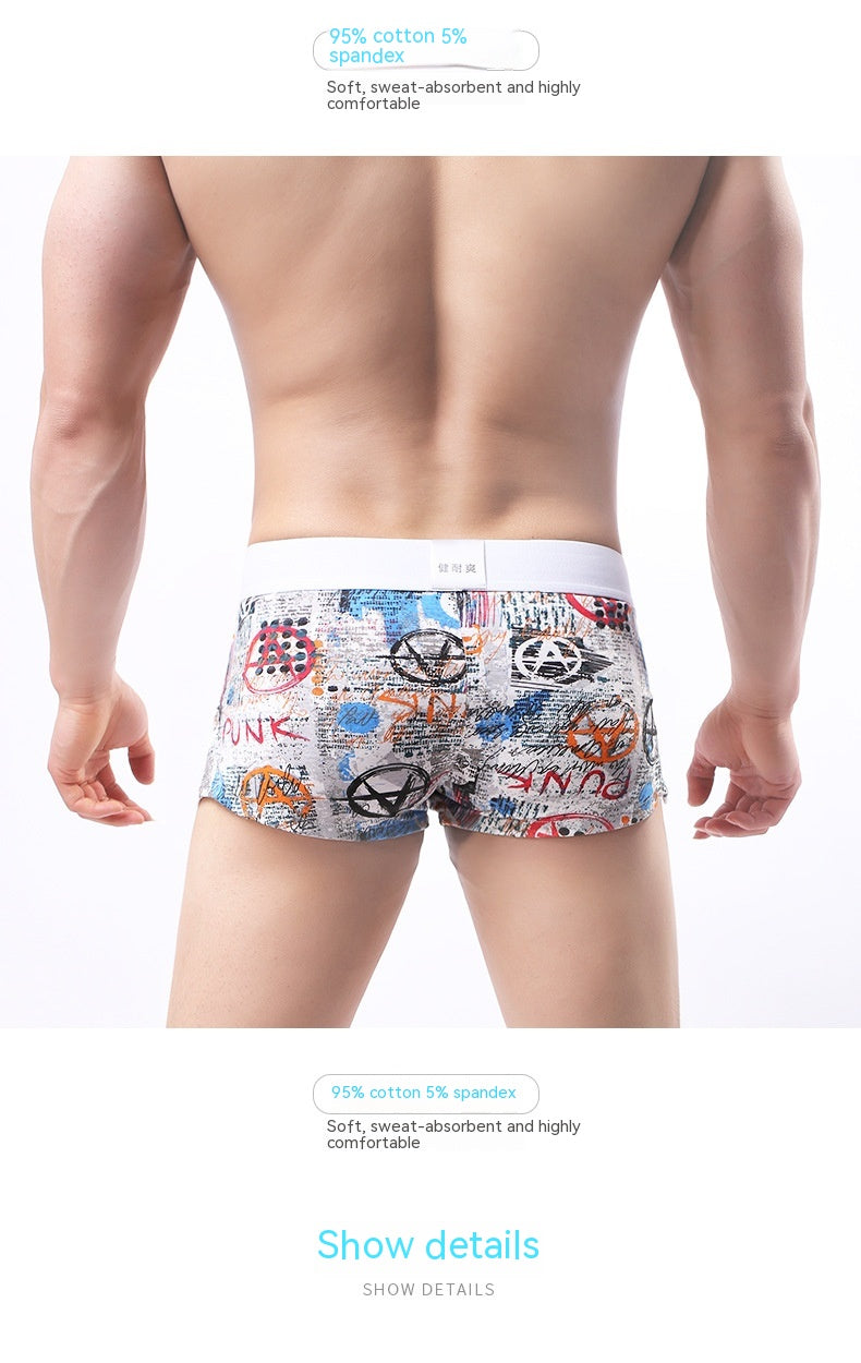 Pantalon en coton pour hommes Pantalon en fléchette imprimé tendance pour hommes Pantalon en fléchette sexy