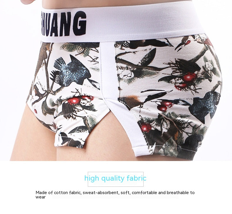 Pantalon en coton pour hommes Pantalon en fléchette imprimé tendance pour hommes Pantalon en fléchette sexy
