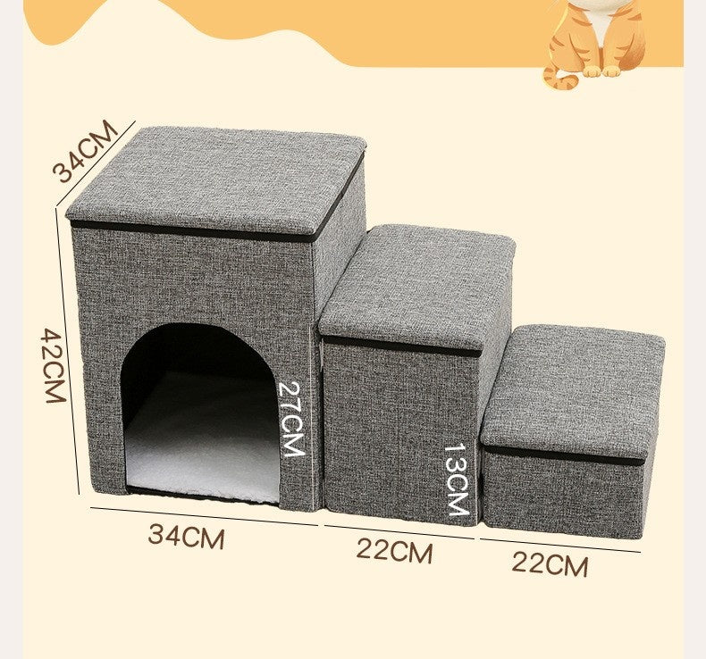 Les chiens et les chats d'âge adulte Étape pliable