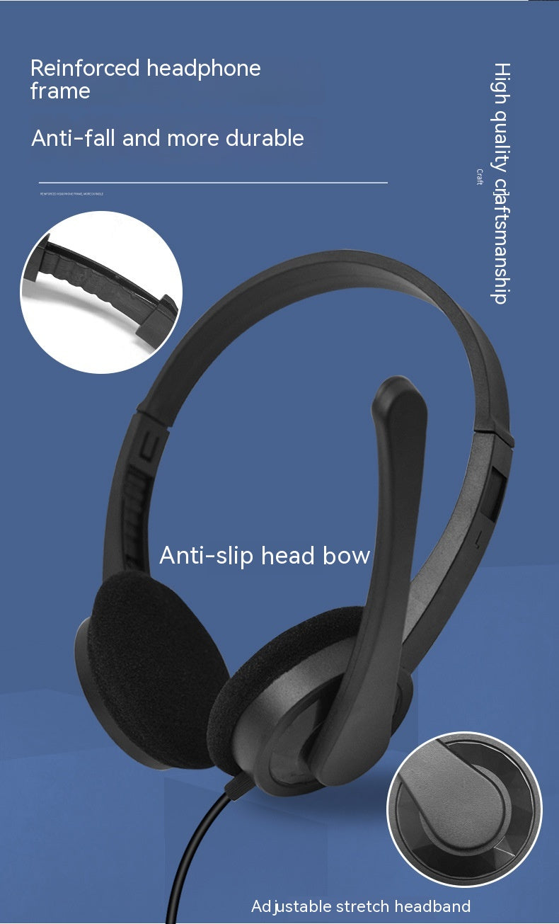 En stock Ordinateur USB E-sports Service téléphonique Service à la clientèle Casque de jeu Wired Music