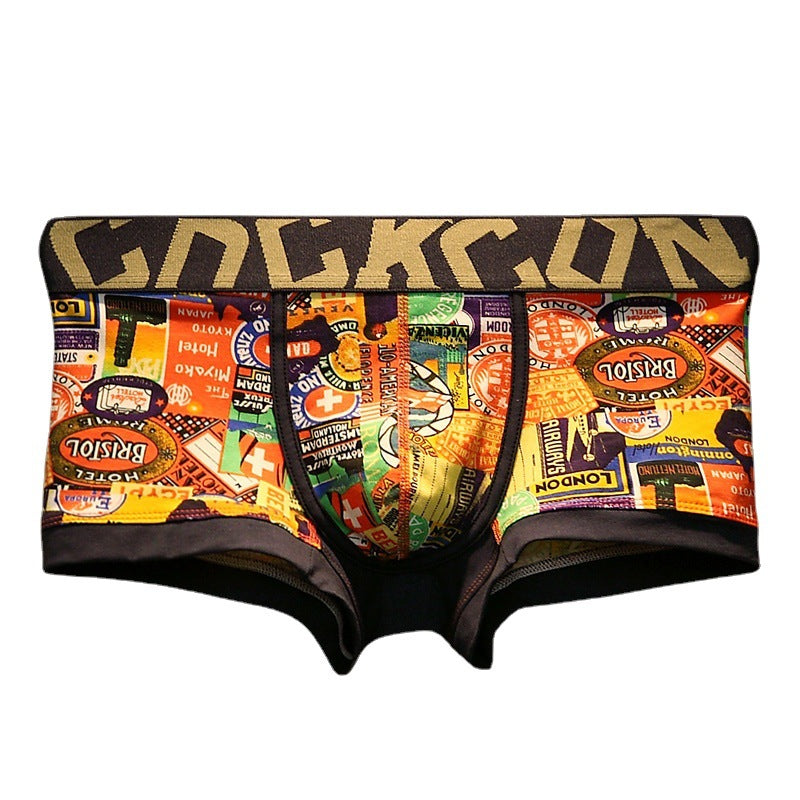 Sous-vêtements pour hommes Boxers coton tendance