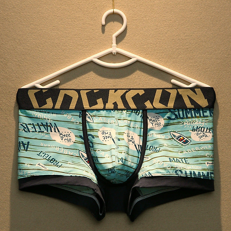 Sous-vêtements pour hommes Boxers coton tendance