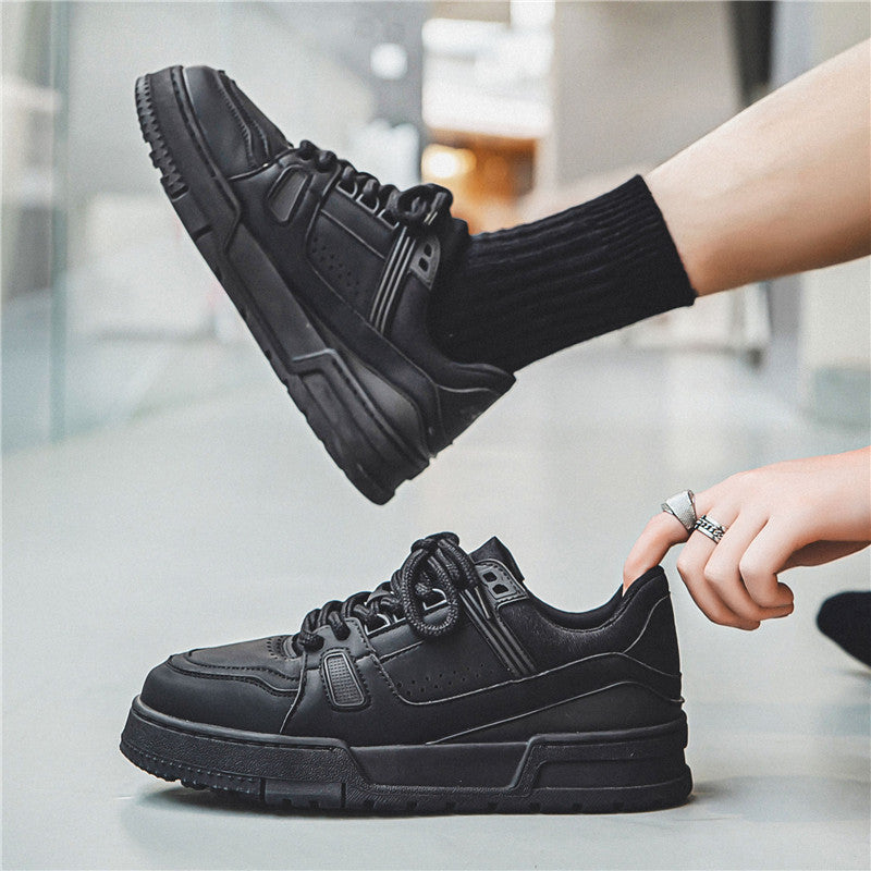 Black American Retro Platform Sports Board Chaussures