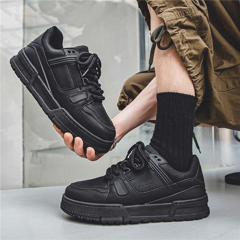 Black American Retro Platform Sports Board Chaussures