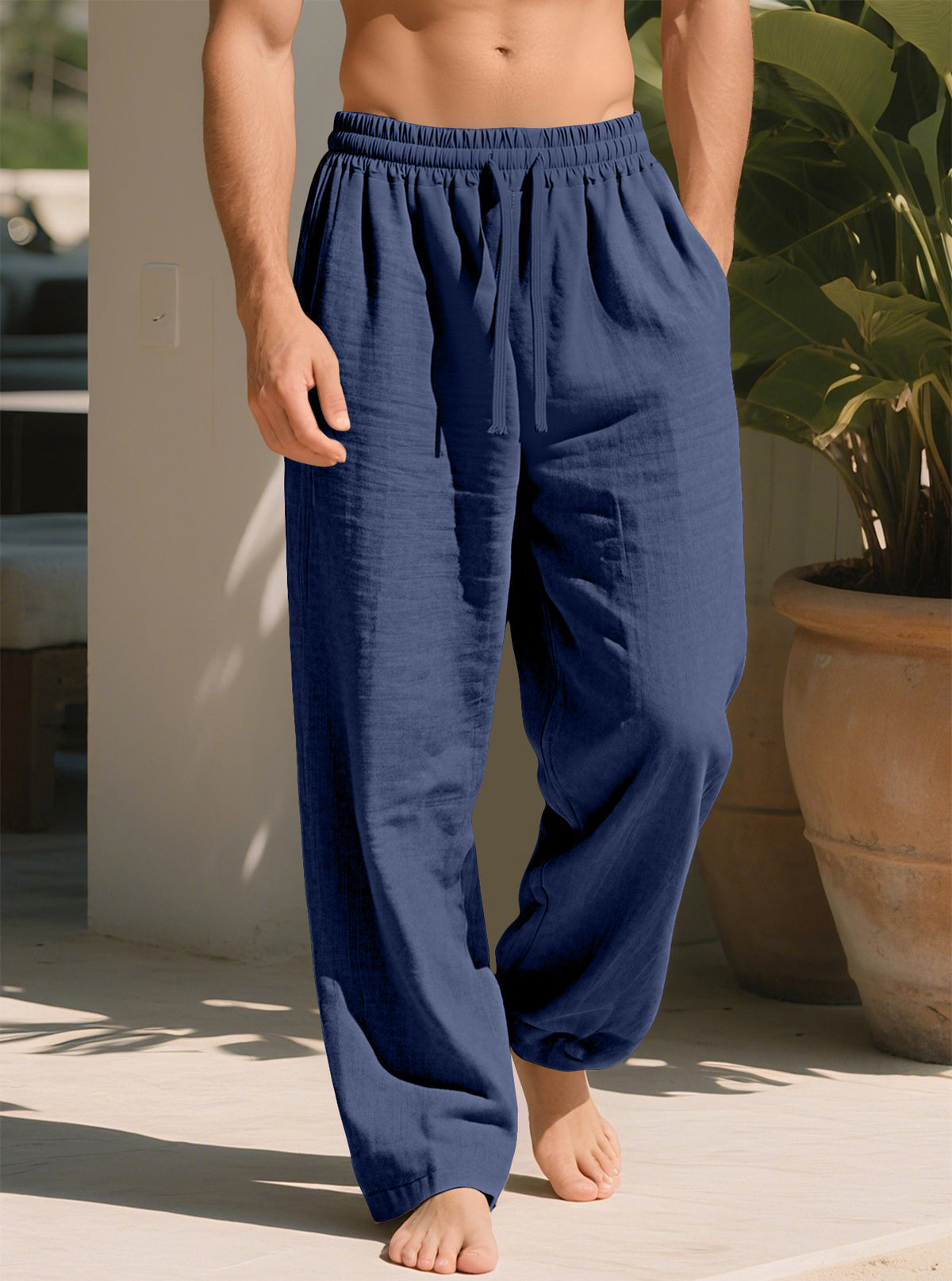 Loose Straight Casual Plus Taille Respirant Pantalons à séchage rapide