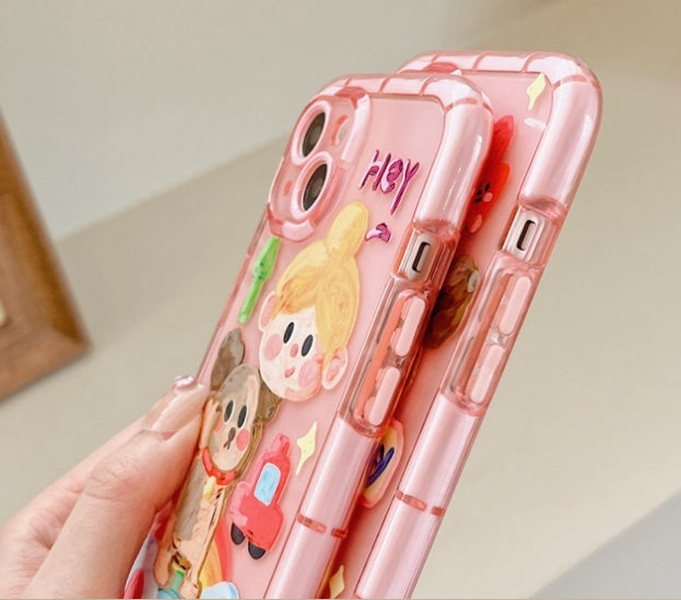 Coffret téléphonique mignon peinture à l'huile pour chien