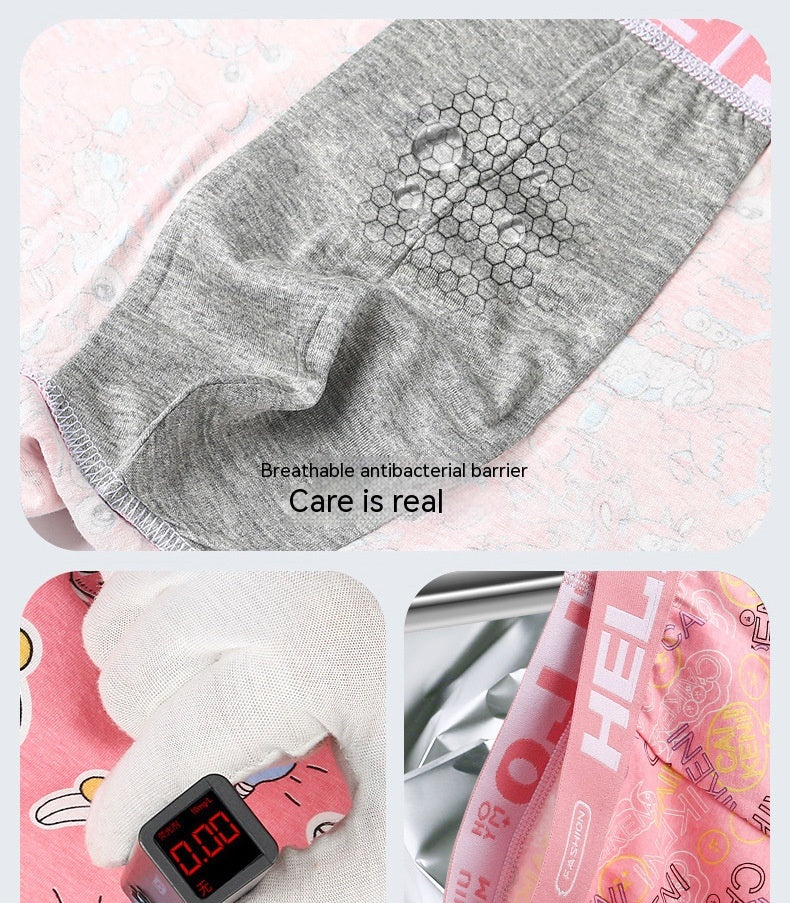 Couleur Sous-vêtements Hommes Ice Silk Summer Boxers ultra-mince Cute Boys Shorts Best-seller On Douy
