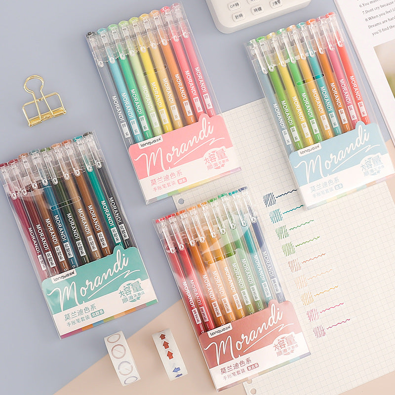 Retro Hand Account Set Student Notes Cute Girl Japonaise Couleur Gel Pen