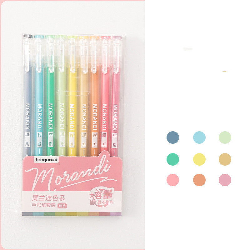 Retro Hand Account Set Student Notes Cute Girl Japonaise Couleur Gel Pen