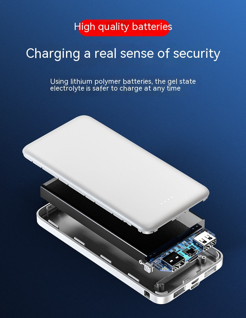 Batterie mince et portable pour téléphones portables