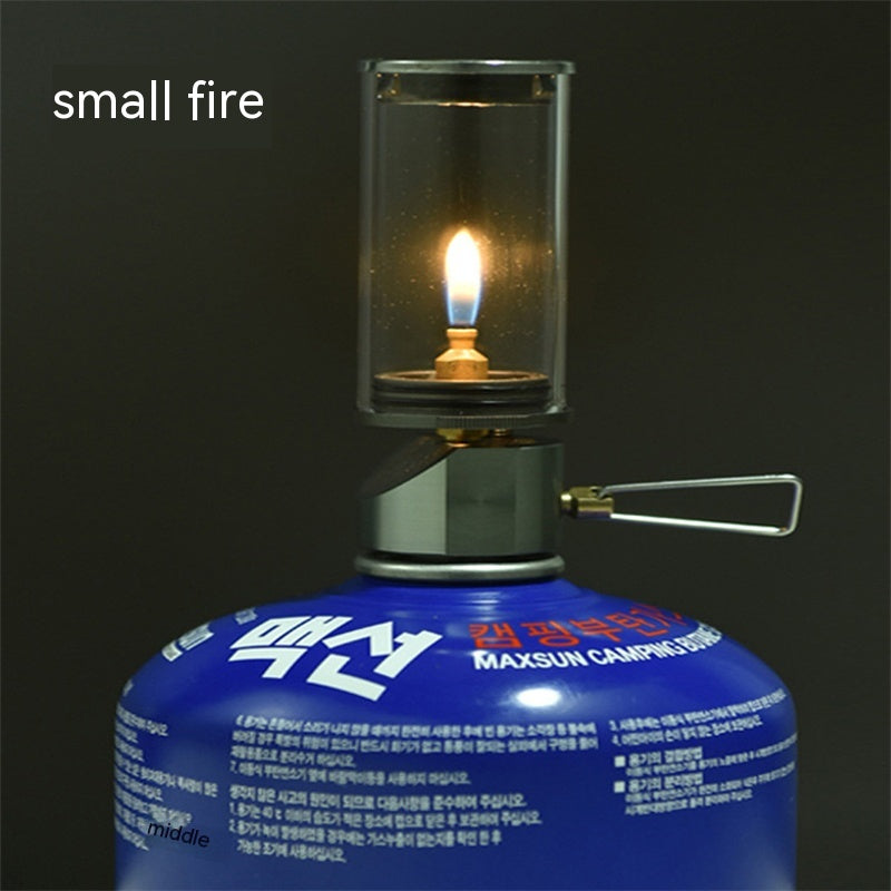 Outdoor Pas de lampe Bougie Wick Lampe Outdoor Camping Lumière Portable Éclairage Gaz Lampe à vapeur Te
